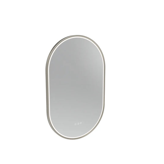 Tavistock Alderbury Pill 500 Illuminated Mirror Brushed Nickel | ALM50PBN - Envy Bathrooms Ltd