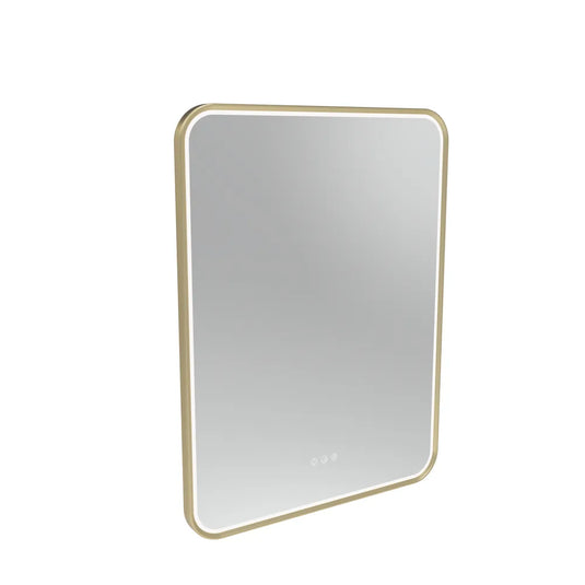 Tavistock Alderbury Rectangular 600 Illuminated Mirror Brushed Brass | ALM060BR - Envy Bathrooms Ltd