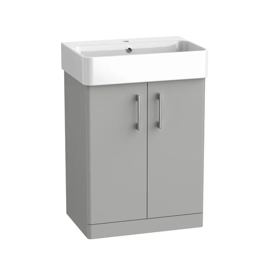 Tavistock Arlo 600 Freestanding Unit Matt Light Grey | AR6F-MLG - Envy Bathrooms Ltd