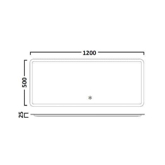 Tavistock Aster 1200 LED Mirror - Chrome - AS120ALC - Envy Bathrooms Ltd