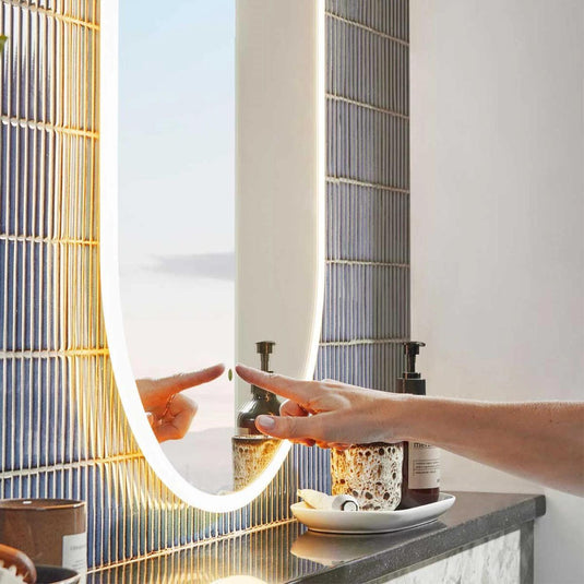 Tavistock Aster 500 x 800mm Pill Illuminated Mirror - AS50ALP - Envy Bathrooms Ltd