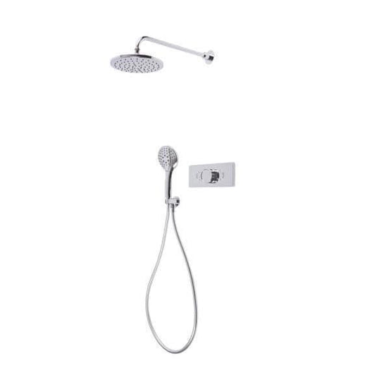 Tavistock Axiom Concealed Thermostatic Dual Function Push Button Shower Valve Set - Chrome - SAX2549 - Envy Bathrooms Ltd
