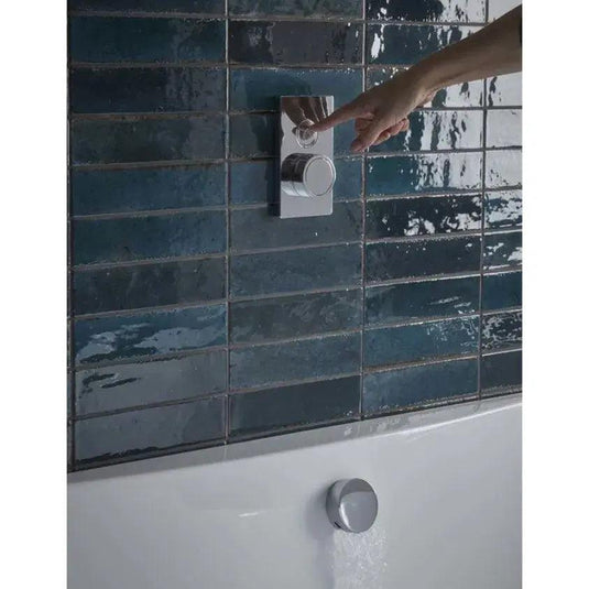 Tavistock Axiom Concealed Thermostatic Single Function Push Button Bath Filler - Chrome - SAX2341 - Envy Bathrooms Ltd