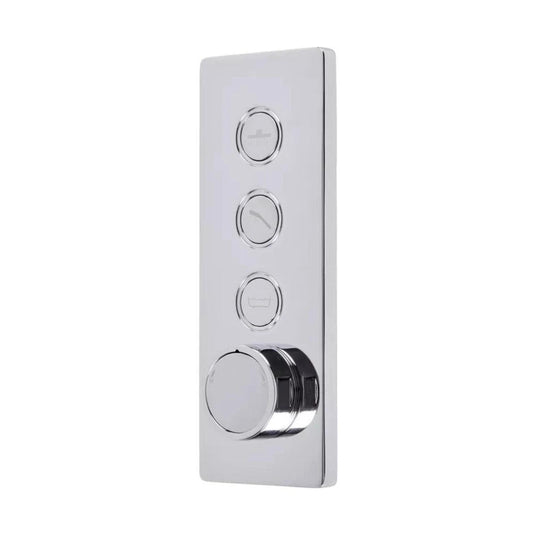 Tavistock Axiom Triple Function Concealed Push Button Shower Valve - Chrome - SAX2767 - Envy Bathrooms Ltd