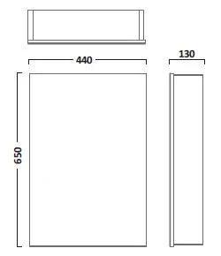 Tavistock Balance 440mm Single Door Bathroom Cabinet - Aluminium - BA44AL - Envy Bathrooms Ltd