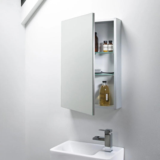 Tavistock Balance 440mm Single Door Bathroom Cabinet - Aluminium - BA44AL - Envy Bathrooms Ltd