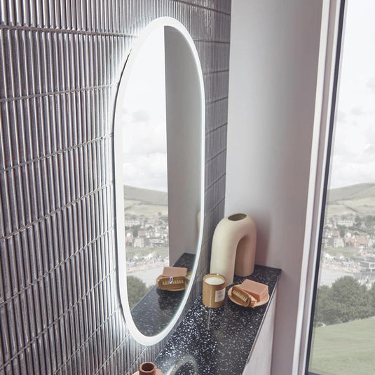 Tavistock Beta 500 x 600mm Pill Illuminated Mirror - BTM50P - Envy Bathrooms Ltd