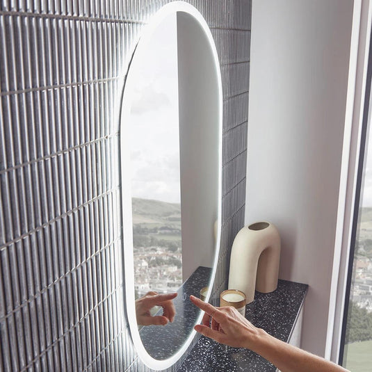 Tavistock Beta 500 x 600mm Pill Illuminated Mirror - BTM50P - Envy Bathrooms Ltd