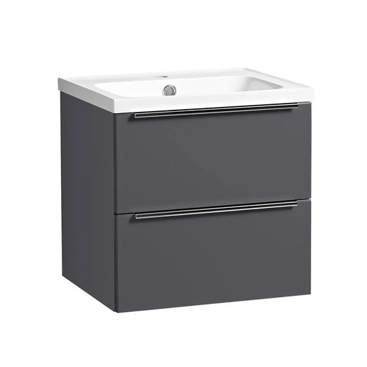 Tavistock Cadence 500mm Wall Hung Vanity Unit - Storm Grey - CA500W.SG - Envy Bathrooms Ltd