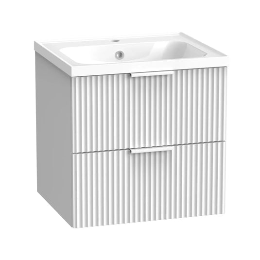 Tavistock Cadence Fluted 500 Wall Mounted Unit - Matt White - CAFL500W.MW - Envy Bathrooms Ltd