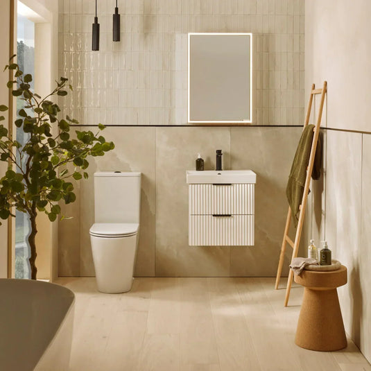 Tavistock Cadence Fluted 600 Wall Mounted Unit - Matt White - CAFL600W.MW - Envy Bathrooms Ltd
