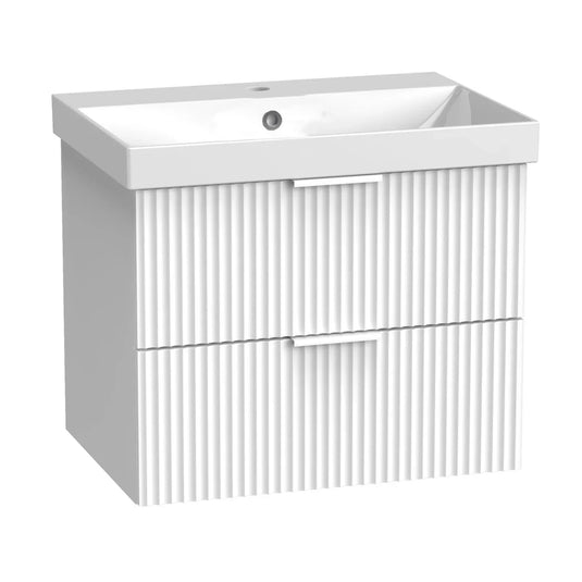 Tavistock Cadence Fluted 600 Wall Mounted Unit - Matt White - CAFL600W.MW - Envy Bathrooms Ltd