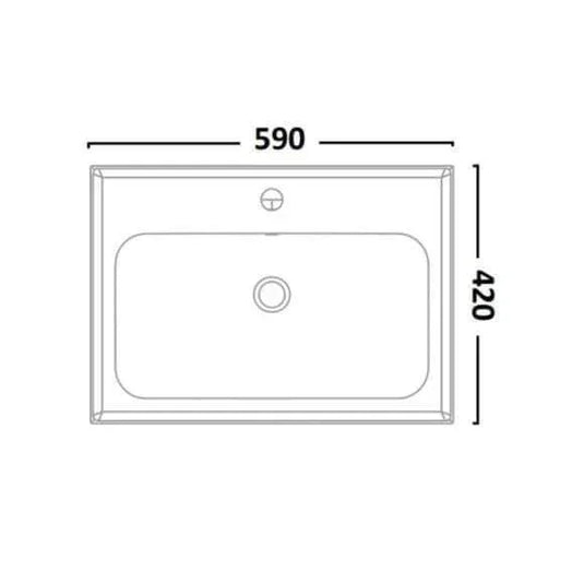 Tavistock Cadence Fluted 600 Wall Mounted Unit - Storm Grey - CAFL600W.SG - Envy Bathrooms Ltd