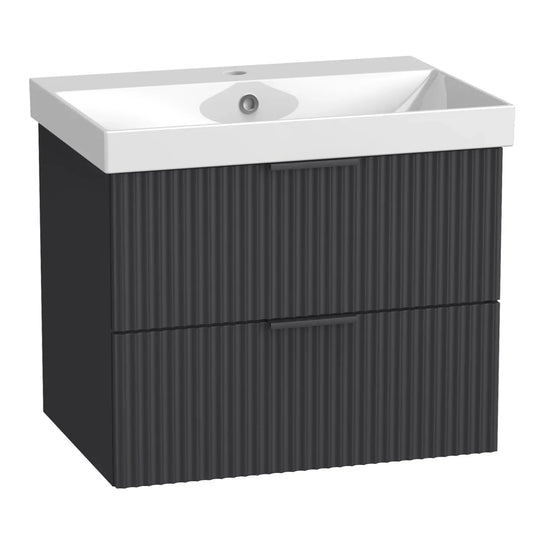 Tavistock Cadence Fluted 600 Wall Mounted Unit - Storm Grey - CAFL600W.SG - Envy Bathrooms Ltd