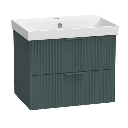 Tavistock Cadence Fluted 600 Wall Mounted Unit - Viridian Green - CAFL600W.VRG - Envy Bathrooms Ltd