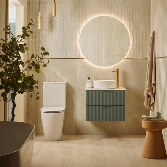 Tavistock Cadence Fluted 600 Wall Mounted Unit - Viridian Green - CAFL600W.VRG - Envy Bathrooms Ltd