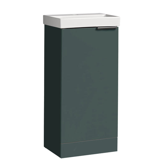 Tavistock Cadence Slab 400 Cloakroom Unit Matt Viridian Green | CA400F.VRG - Envy Bathrooms Ltd