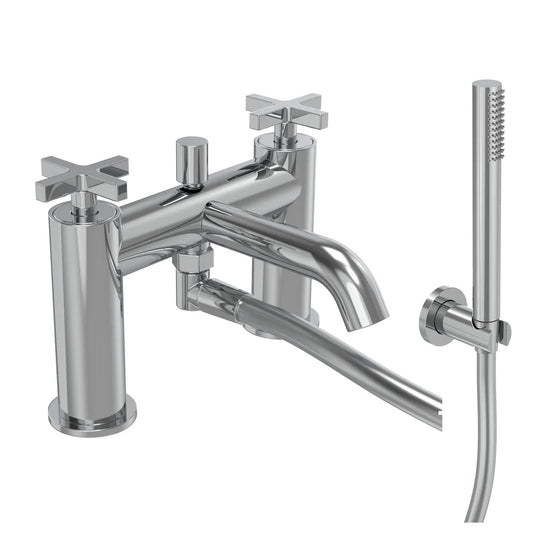 Tavistock Cohort Cross Bath Shower Mixer Chrome | TCC42 - Envy Bathrooms Ltd