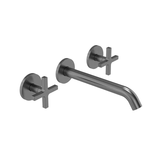 Tavistock Cohort Cross Wall-Mounted Basin Mixer Gunmetal | TCC1905 - Envy Bathrooms Ltd