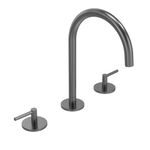 Tavistock Cohort Lever 3 Tap Hole Basin Mixer Gunmetal | TCL7905 - Envy Bathrooms Ltd