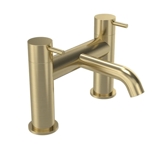 Tavistock Cohort Lever Bath Filler Brushed Brass | TCL3204 - Envy Bathrooms Ltd