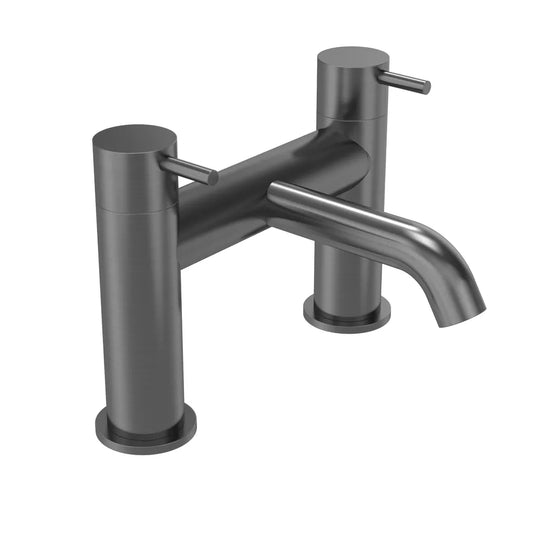 Tavistock Cohort Lever Bath Filler Gunmetal | TCL3205 - Envy Bathrooms Ltd
