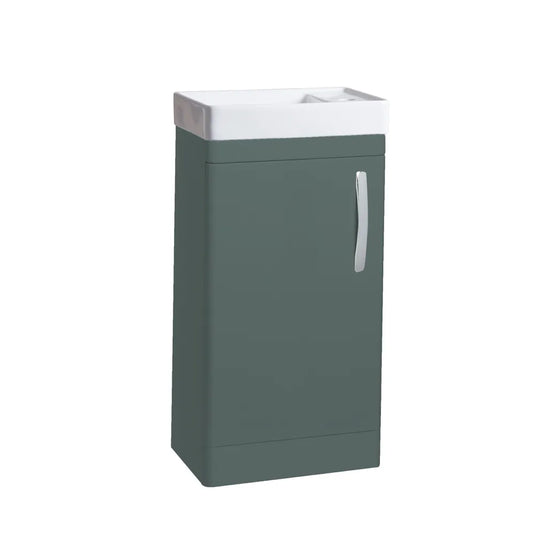 Tavistock Compass 450 Cloakroom Vanity Unit Matt Viridian Green | CM450FVRG - Envy Bathrooms Ltd