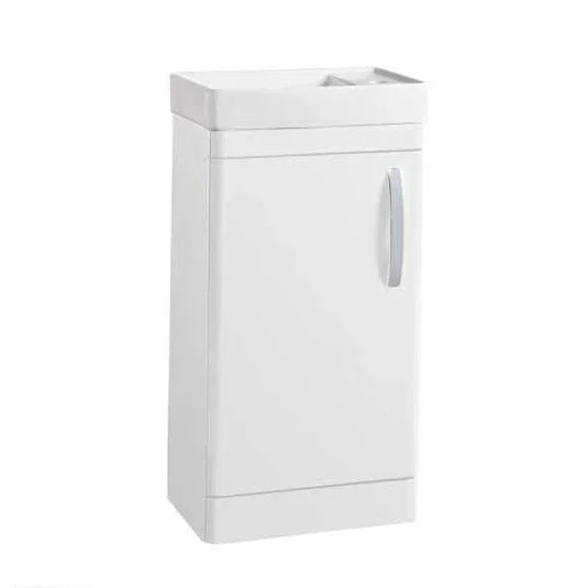 Tavistock Compass 450mm Floorstanding Cloakroom Vanity Unit - Gloss White - CM450FW - Envy Bathrooms Ltd
