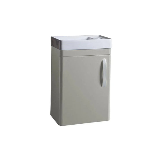 Tavistock Compass 450mm Wall Hung Cloakroom Unit - Gloss Light Grey - CM450WG - Envy Bathrooms Ltd