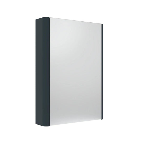 Tavistock Compass 475mm Single Door Mirrored Bathroom Cabinet - Oxford Blue - CMCAB475OB - Envy Bathrooms Ltd