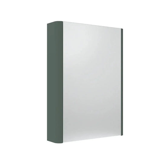 Tavistock Compass 475mm Single Door Mirrored Bathroom Cabinet - Viridian Green - CMCAB475VRG - Envy Bathrooms Ltd