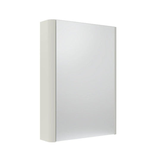 Tavistock Compass 475mm Single Door Mirrored Bathroom Cabinet - White - CMCAB475W - Envy Bathrooms Ltd
