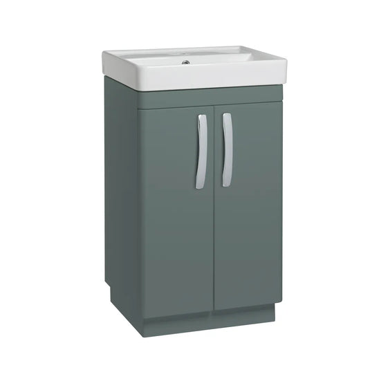 Tavistock Compass 500 Freestanding Vanity Unit Matt Viridian Green | CM500FVRG - Envy Bathrooms Ltd