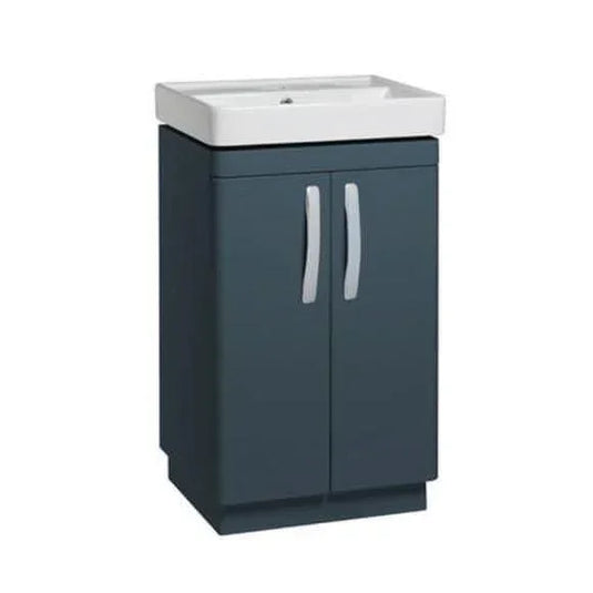 Tavistock Compass 500mm Floorstanding 2 Door Vanity Unit - Oxford Blue - CM500FOB - Envy Bathrooms Ltd