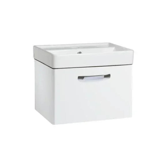 Tavistock Compass 500mm Wall Hung Single Draw Vanity Unit - Gloss White - CM500WW - Envy Bathrooms Ltd