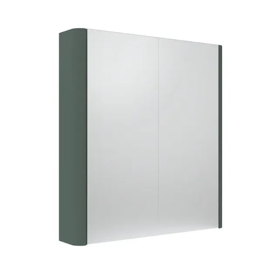 Tavistock Compass 600mm Double Door Mirrored Bathroom Cabinet - Viridian Green - CMCAB60VRG - Envy Bathrooms Ltd