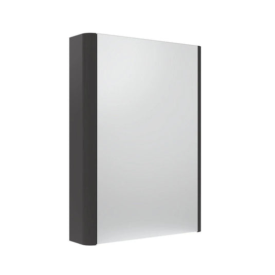 Tavistock Compass Single Door Mirrored Bathroom Cabinet Gloss Clay 475mm - Envy Bathrooms Ltd