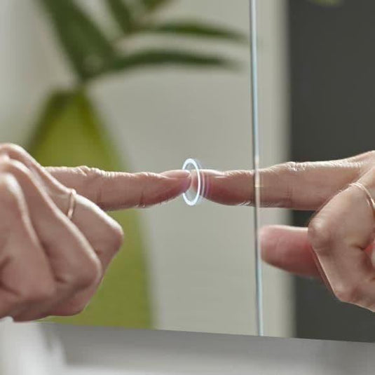 Tavistock Facade 1000mm Recess Mirror Cabinet with Demister & Integrated Power Socket - FCC100U - Envy Bathrooms Ltd