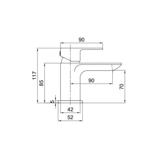 Tavistock Haze Mini Basin Mixer Tap with Click Waste - Chrome - THZ61 - Envy Bathrooms Ltd