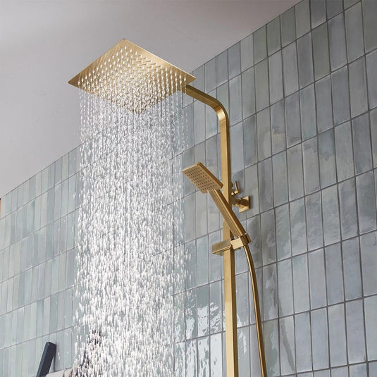 Tavistock Index Cool Touch Dual Function Bar Shower System - Brushed Brass - SND1512 - Envy Bathrooms Ltd