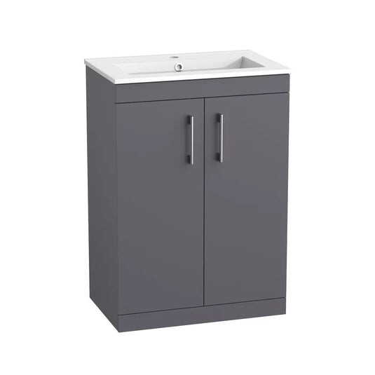 Tavistock Kew 600 Freestanding Unit Matt Storm Grey | KW6F-SG - Envy Bathrooms Ltd