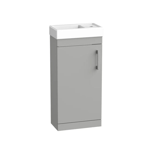 Tavistock Kew Cloakroom Freestanding Unit Matt Light Grey | KW4F-MLG - Envy Bathrooms Ltd