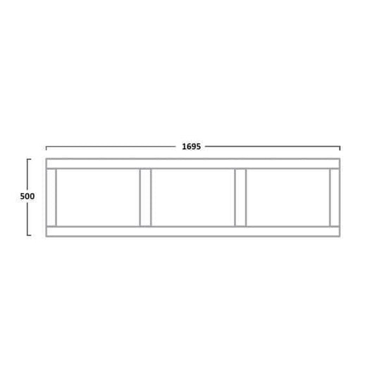 Tavistock Lansdown 1700mm Front Bath Panel - Linen White - Envy Bathrooms Ltd