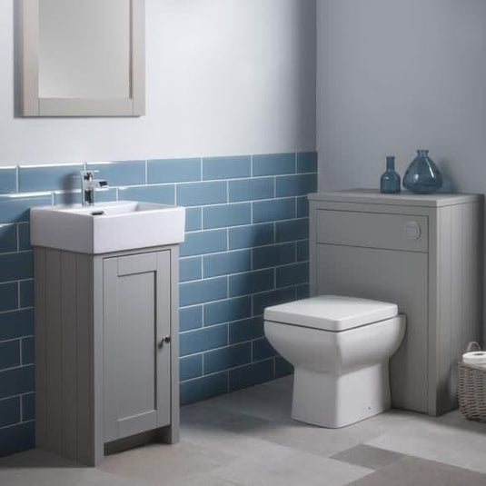 Tavistock Lansdown 420 Floorstanding Vanity Unit & Basin in Pebble Grey - Envy Bathrooms Ltd