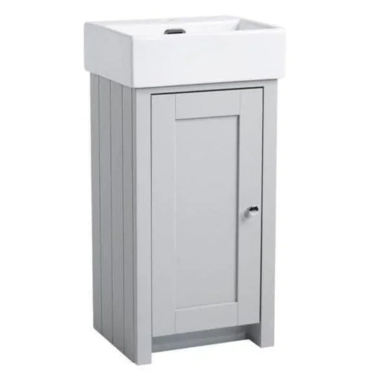 Tavistock Lansdown 430mm Floorstanding Vanity Unit - Pebble Grey - LAN400C.PG - Envy Bathrooms Ltd