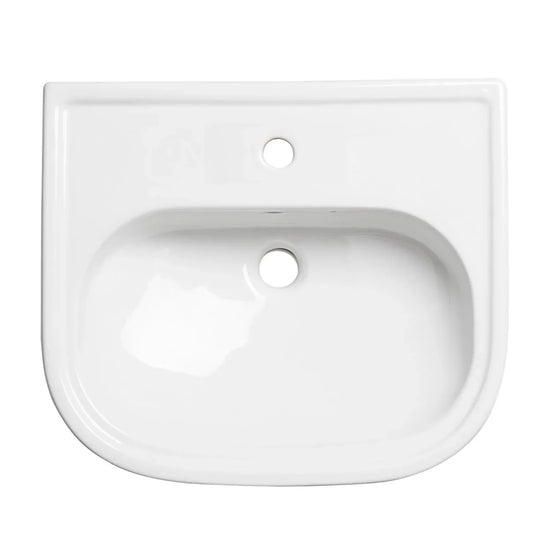 Tavistock Lansdown 490mm Semi Countertop Basin 1TH Standard Depth - White - DC14047 - Envy Bathrooms Ltd