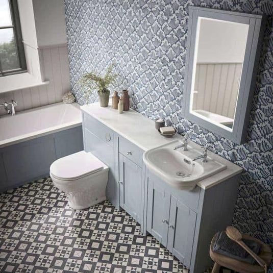 Tavistock Lansdown 570mm Back to Wall Toilet Unit - Mineral Blue - Envy Bathrooms Ltd