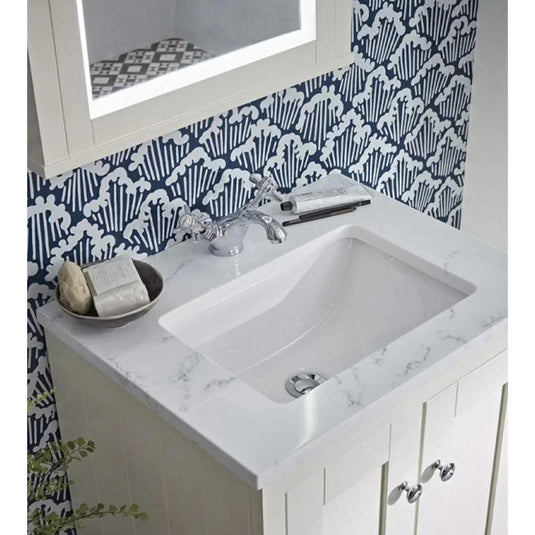 Tavistock Lansdown 600mm Underslung Basin - White - LANUSBAS - Envy Bathrooms Ltd