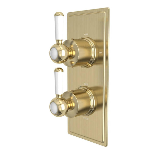 Tavistock Lansdown Dual Function Concealed Shower Valve - Brushed Brass - SLD1604 - Envy Bathrooms Ltd