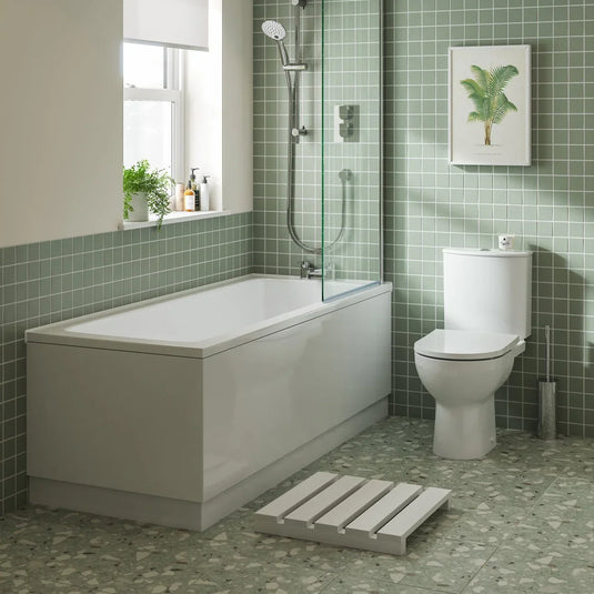 Tavistock Levant Rimless Close Coupled WC Pack with Thermoset Soft Close Seat - White - DC14065 - Envy Bathrooms Ltd